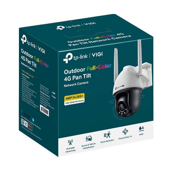 Tp-Link VIGI C540-4G 4MP Outdoor Full-Color 4G Pan Tilt Network Camera